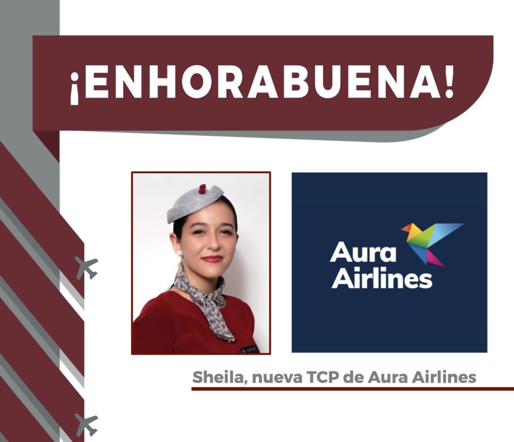 Sheila, nueva TCP de Aura Airlines.