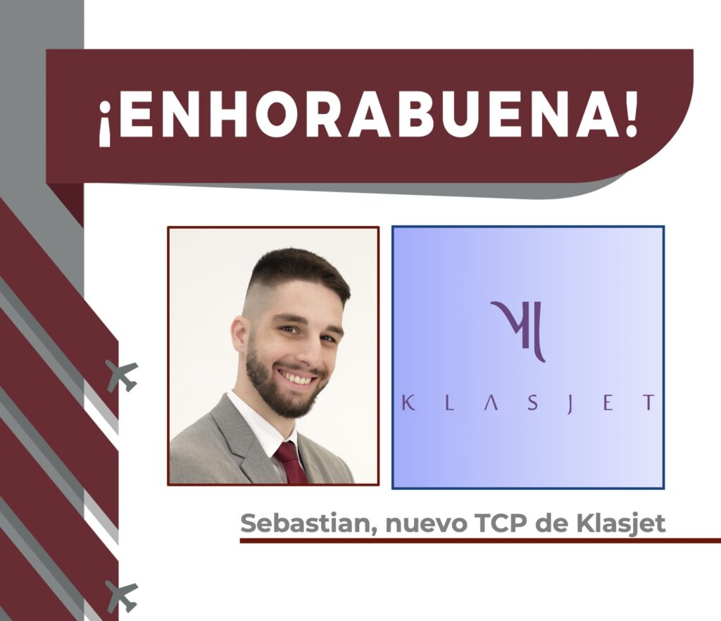 Sebastian, nuevo TCP de Klasjet.