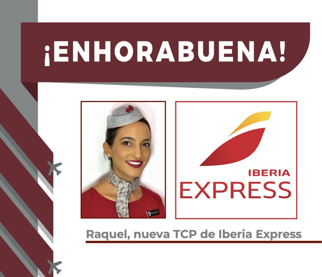 Raquel, nueva TCP de Iberia Express